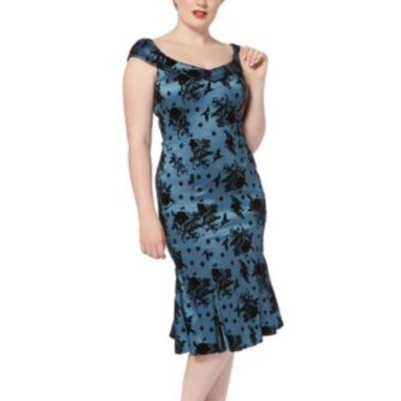 VOODOO VIXEN ROCKABILLY RETRO 50'S SWING STELLA BIRD FLOWER PENCIL DRESS DRA2471 - Picture 13 of 13